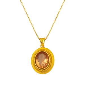 Gold Gemstone Pendant Set www.roydiamondbd.com