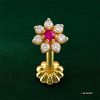 Ruby Diamond Nose Pin www.roydiamondbd.com