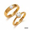 Couple Diamond Rings Engagement www.roydiamondbd.com
