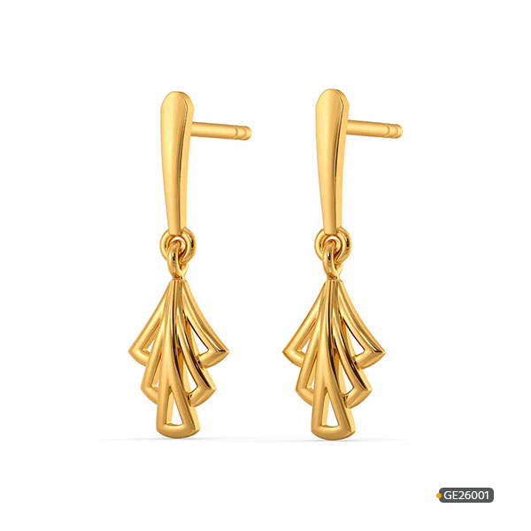 Gold Earrings Kaner Dul www.roydiamondbd.com