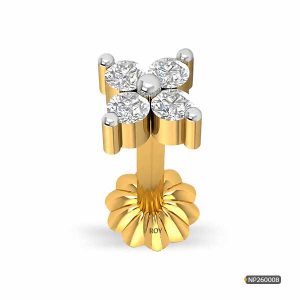 Real Diamond Nosepin 4Stone /www.roydiamondbd.com