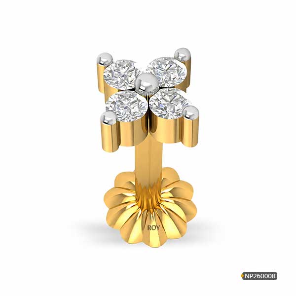 Real Diamond Nosepin 4Stone /www.roydiamondbd.com