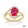 Ruby Stone Diamond Ring