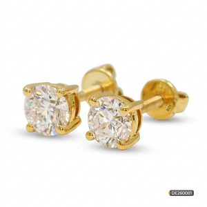 1 carat diamond earrings www.roydiamondbd.com