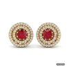 ruby stone diamond earrings www.roydiamondbd.com