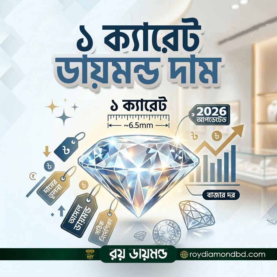 ১ ক্যারেট ডায়মন্ড দাম বাংলাদেশ roydiamondbd.com