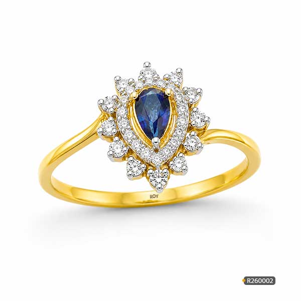 Blue Sapphire Diamond Ring www.roydiamondbd.com