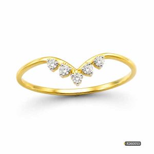 Chevron Curved Diamond Ring www.roydiamondbd.com