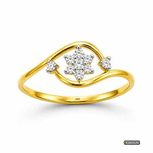 Diamond Star Ring Gold www.roydiamondbd.com