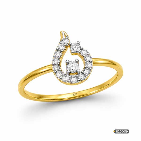 Diamond Teardrop Ring Price www.roydiamondbd.com