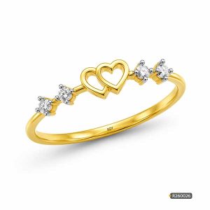 Double Heart Diamond Ring www.roydiamondbd.com