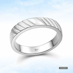Mens Silver Band Ring