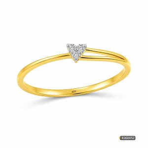 Minimalist Heart Diamond Ring www.roydiamondbd.com