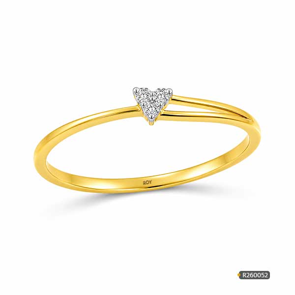 Minimalist Heart Diamond Ring www.roydiamondbd.com