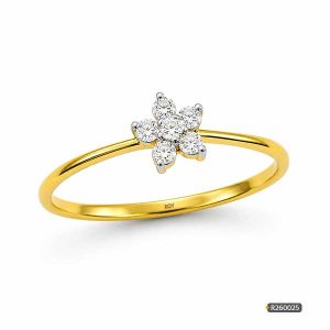 Modern Diamond Ring Gold www.roydiamondbd.com