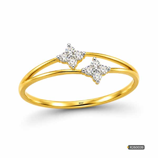 Modern Gold Diamond Ring www.roydiamondbd.com