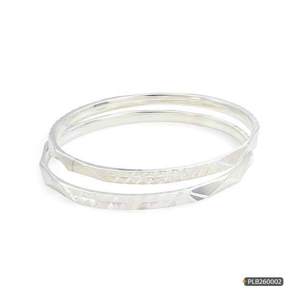 Plain Platinum Bangles Churi www.roydiamondbd.com
