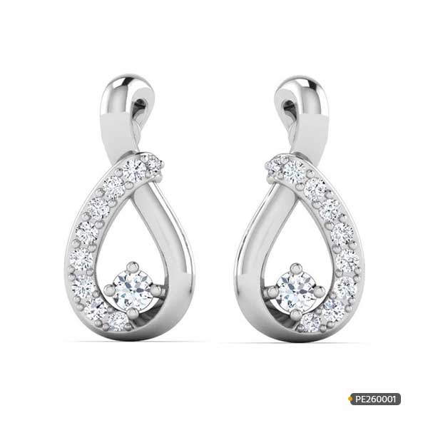 Platinum Diamond Earring wwwroydiamondbdcom