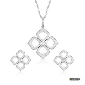 Platinum Diamond Pendant ‍Set www.roydiamondbd.com