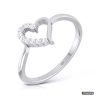 Platinum Ladies Heartshap Ring - wwwroydiamondbd.com