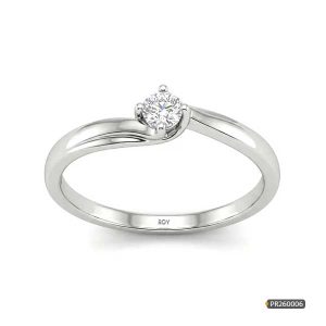 Platinum Ladies Solitaire Ring