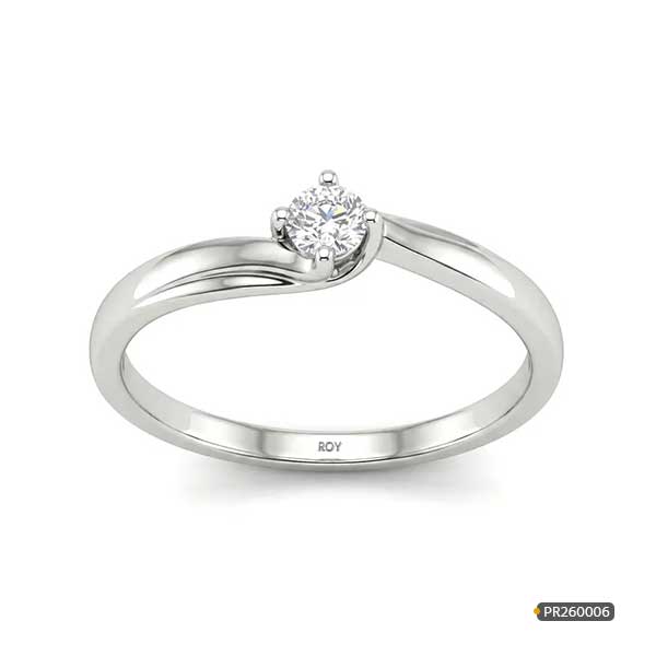 Platinum Ladies Solitaire Ring