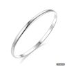 Platinum Plain Bangle Bracelet www.roydiamondbd.com
