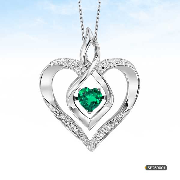 Silver Diamond Pendant Locket