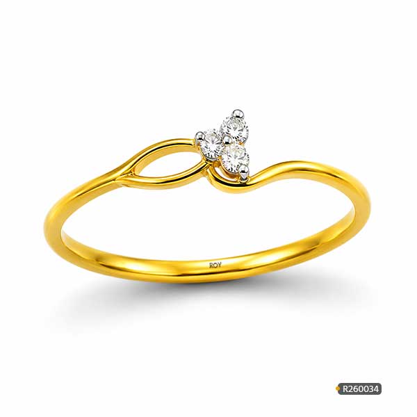 Trinity Diamond Ring Gold www.roydiamondbd.com