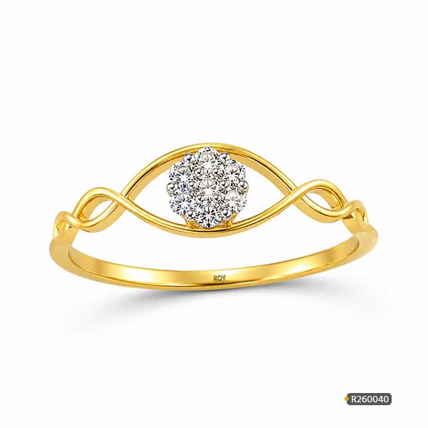 Unique Gold Diamond Ring www.roydiamondbd.com