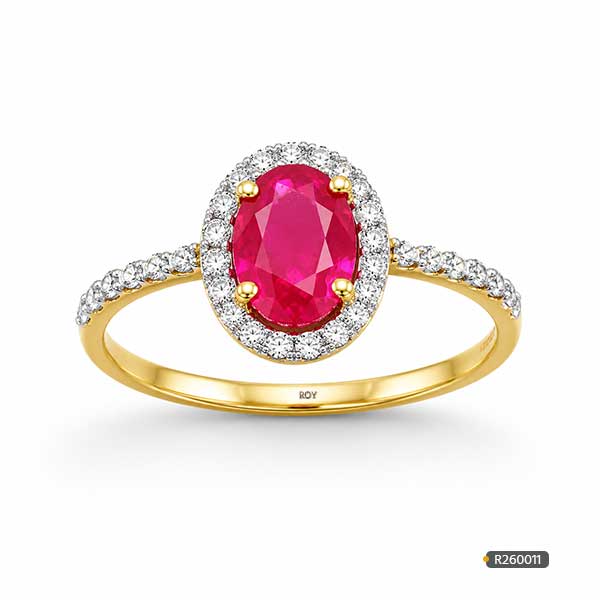 Women Ruby Diamond Rings www.roydiamondbd.com