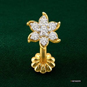Bridal Flower Nosepin Price www.roydiamondbd.com