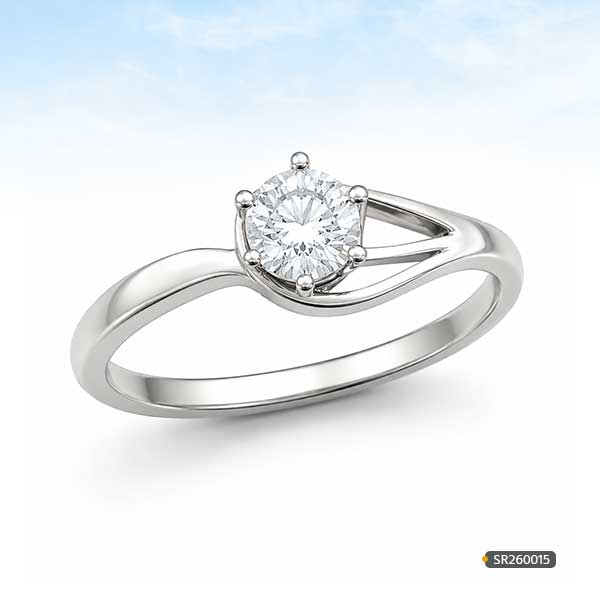 Bypass Solitaire Diamond Ring www.roydiamondbd.com