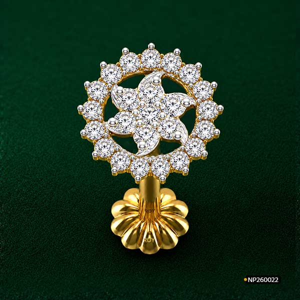 Double Halo Diamond Nosepin www.roydiamondbd.com