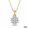 Floral Cluster Diamond Pendant www.roydiamondbd.com