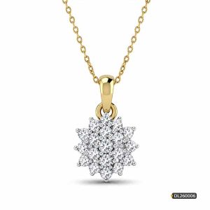 Floral Cluster Diamond Pendant www.roydiamondbd.com