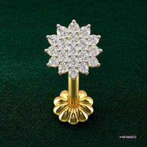 Gold Kodom Nose Pin www.roydiamondbd.com