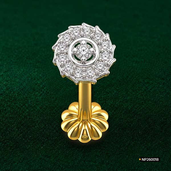 Halo Diamond Nose Ring www.roydiamondbd.com