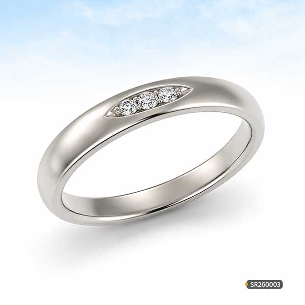Silver Solitaire Diamond Ring www.roydiamondbd.com