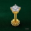 Solitaire Tulip Nose Stud www.roydiamondbd.com