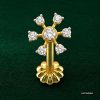Spoked Wheel Diamond Nosepin www.roydiamondbd.com